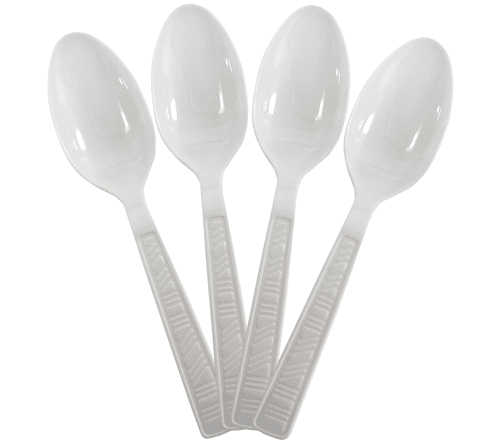 PLASTIC WHITE SPOONS