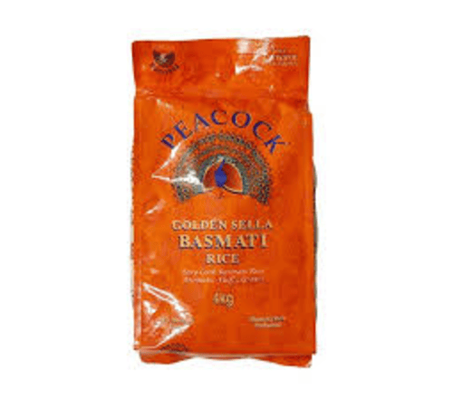 Peacock Golden Sella Basmati Rice 5kg 1